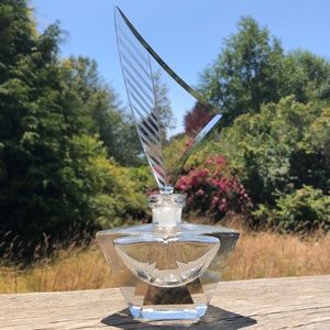 Vintage glass perfume bottle